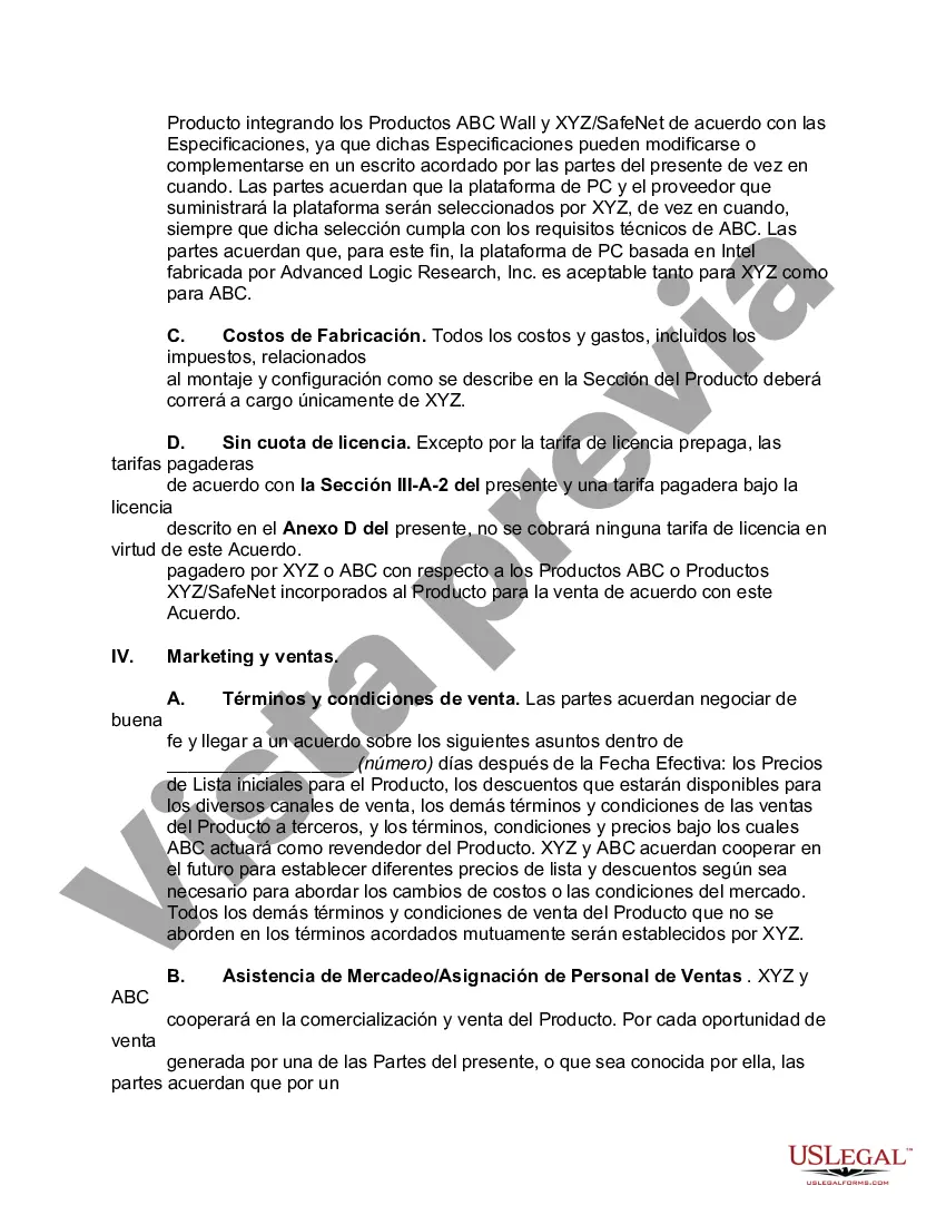 Preview Acuerdo de Desarrollo y Comercialización Conjunta para la Seguridad de Redes
