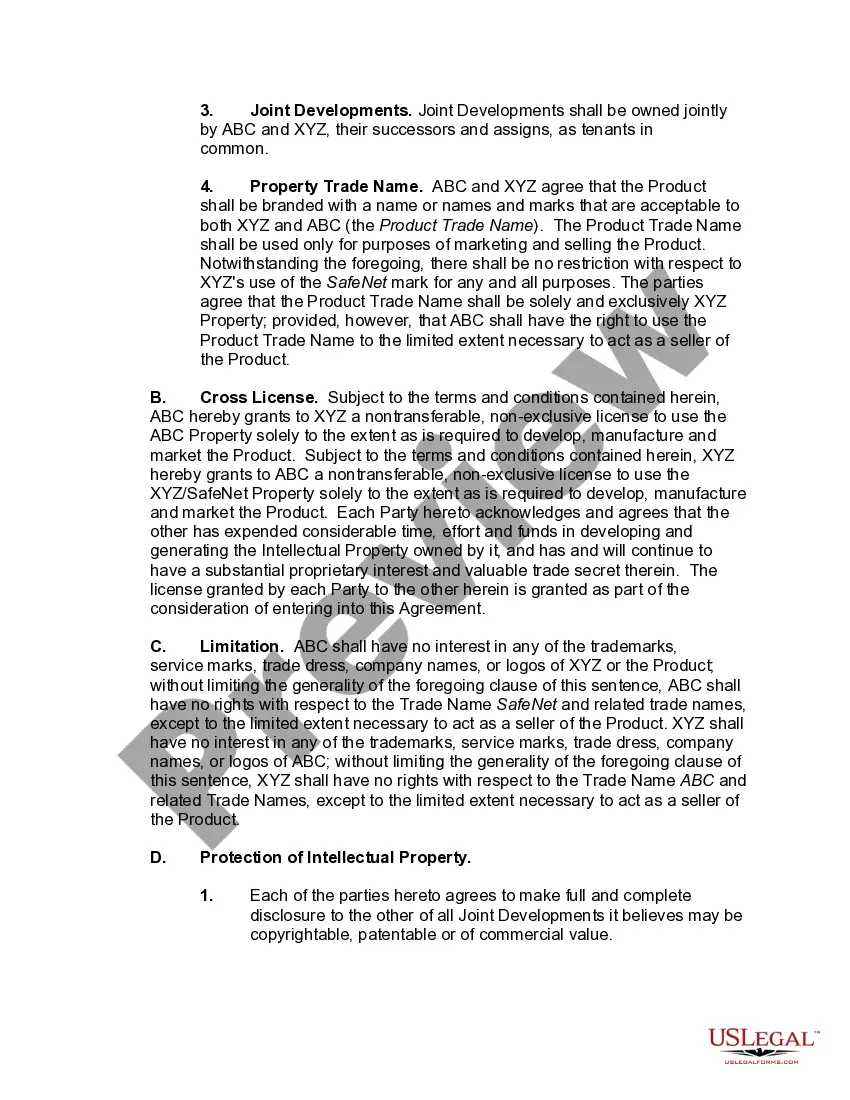 Get Joint Marketing and Development Agreement for Network Security Preview Joint Marketing and Development Agreement for Network Security