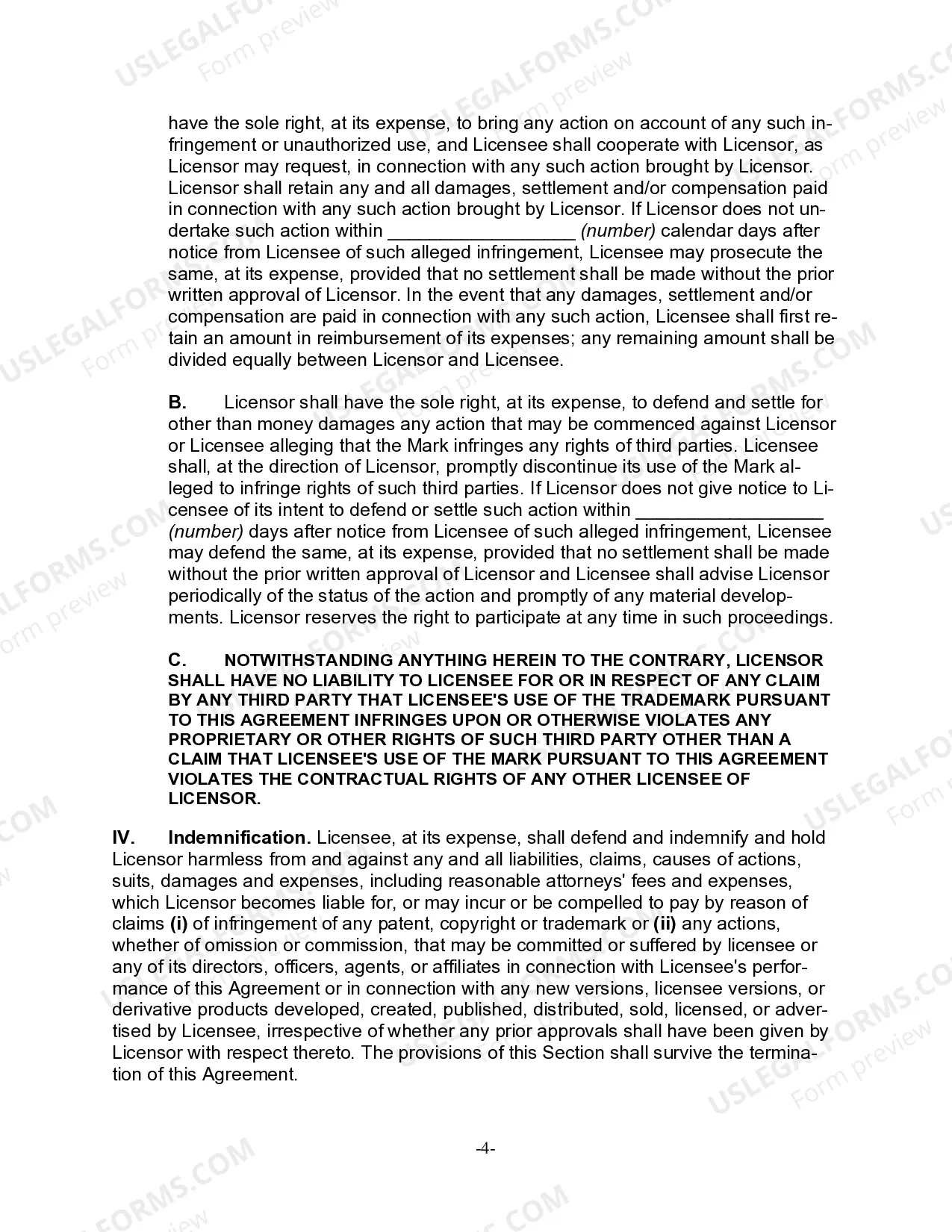 Preview Trademark License Agreement for a Software Product in Word Processing Program in Education
