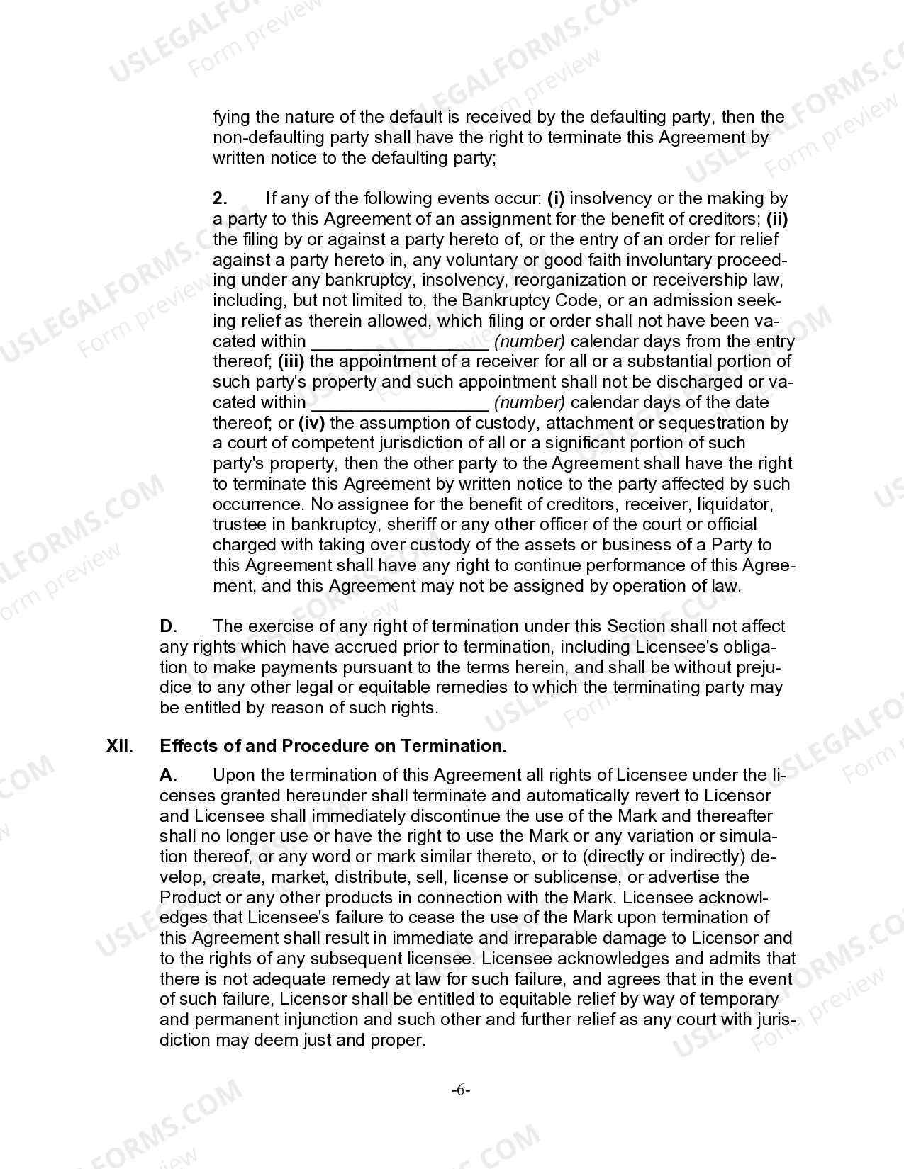 Preview Trademark License Agreement for a Software Product in Word Processing Program in Education