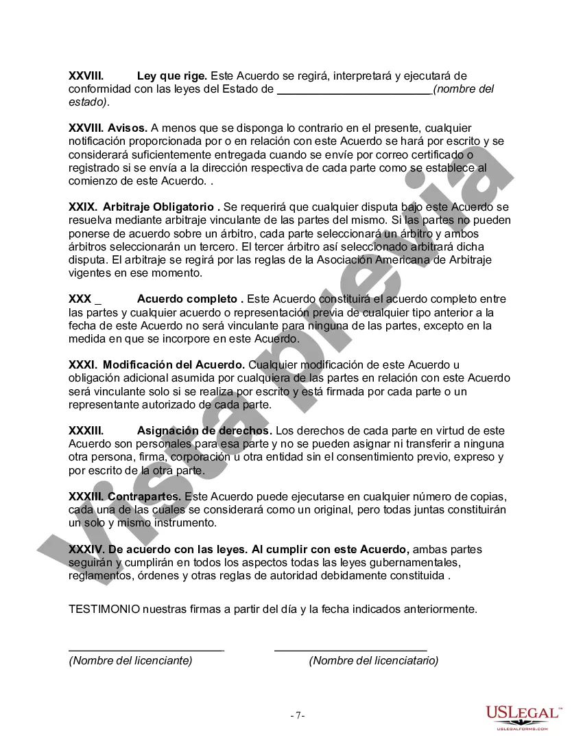 Preview Acuerdo de licencia de software orientado al usuario