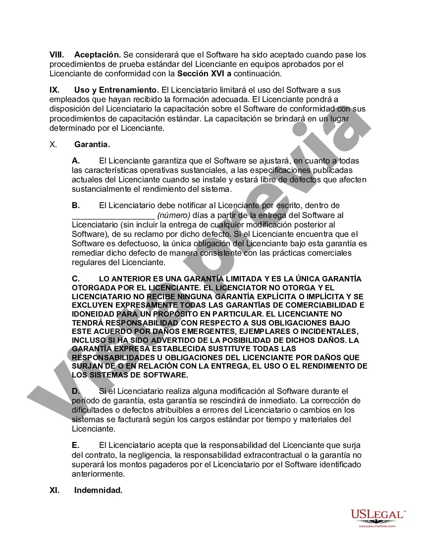 Preview Acuerdo de licencia de software orientado al proveedor