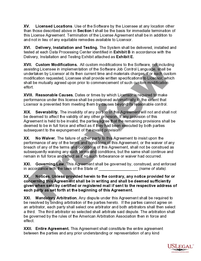 Get Vendor Oriented Software License Agreement Preview Vendor Oriented Software License Agreement