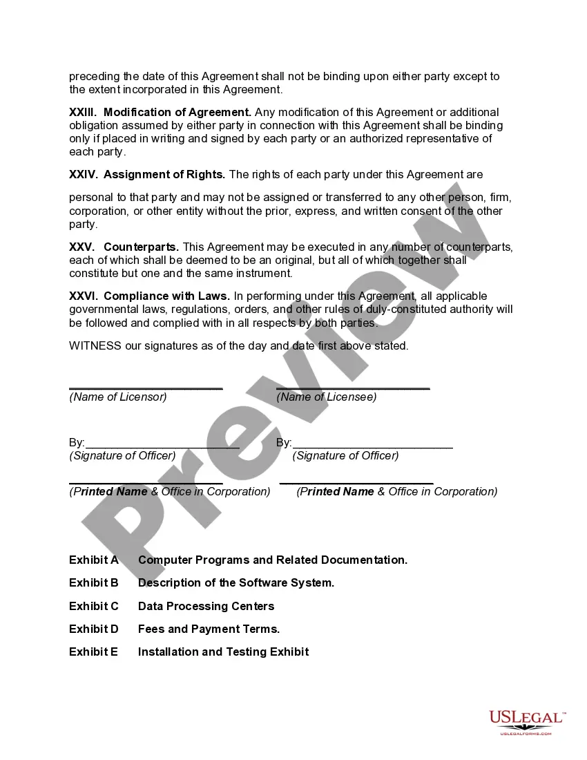 Get Vendor Oriented Software License Agreement Preview Vendor Oriented Software License Agreement