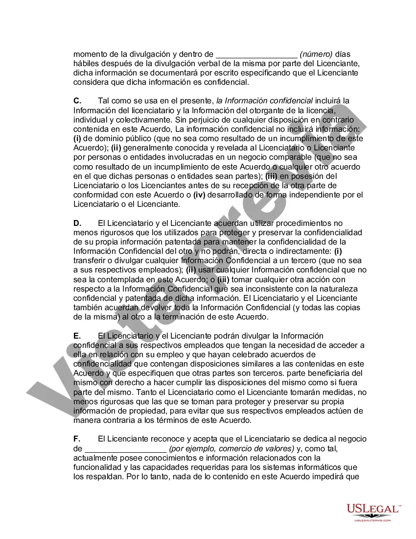 Preview Acuerdo de licencia de uso de prueba del programa de software informático