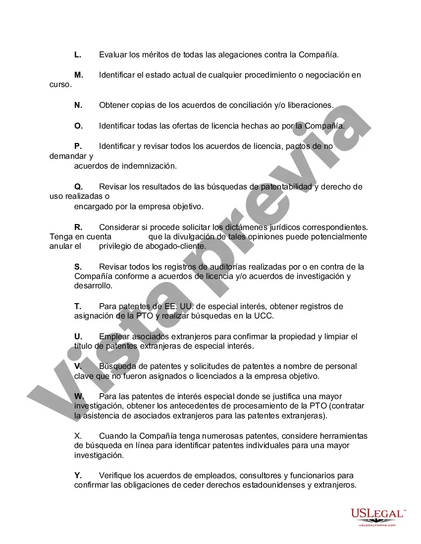 Preview Lista de verificación para auditoría de propiedad intelectual