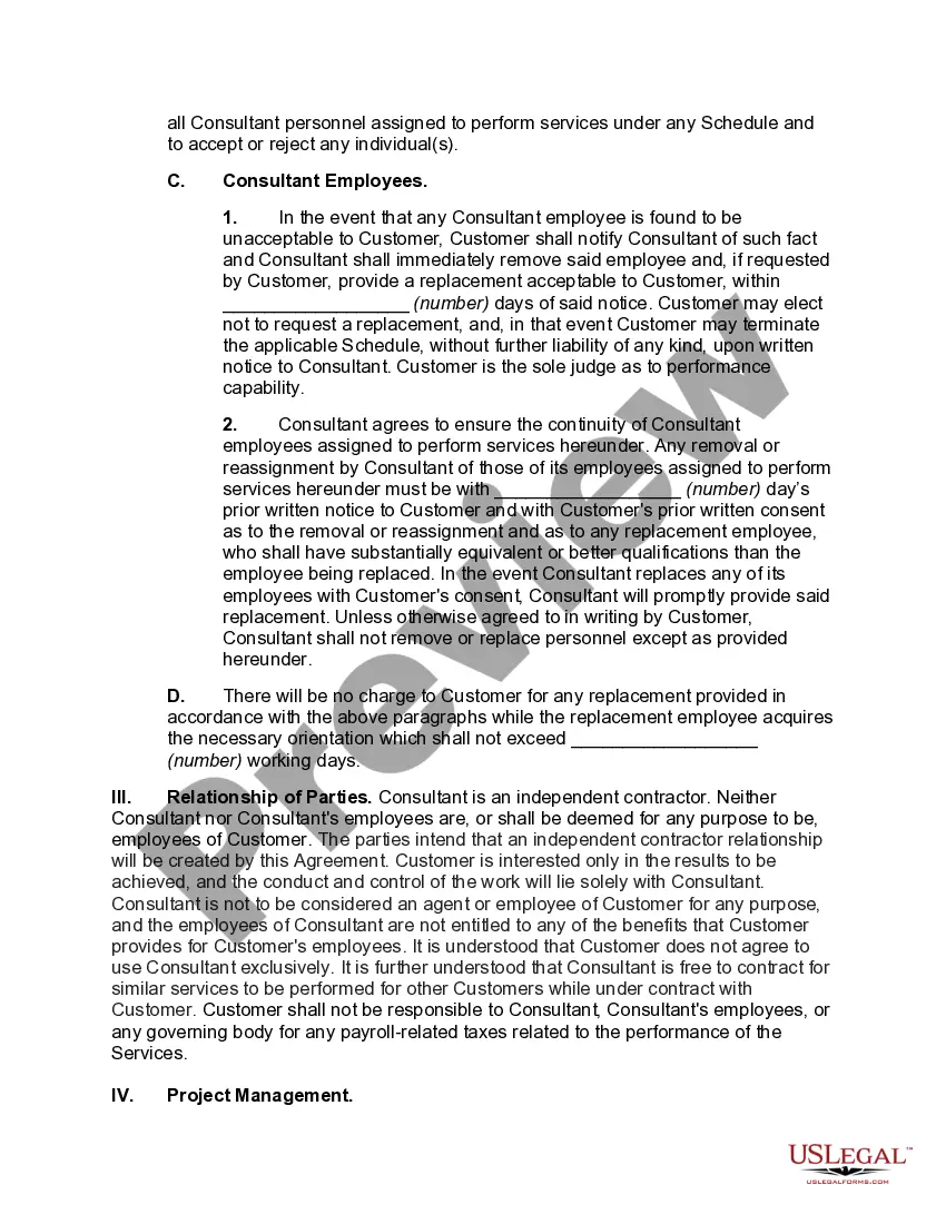 Get Customer Oriented Standard Agreement for Consulting Services Preview Customer Oriented Standard Agreement for Consulting Services