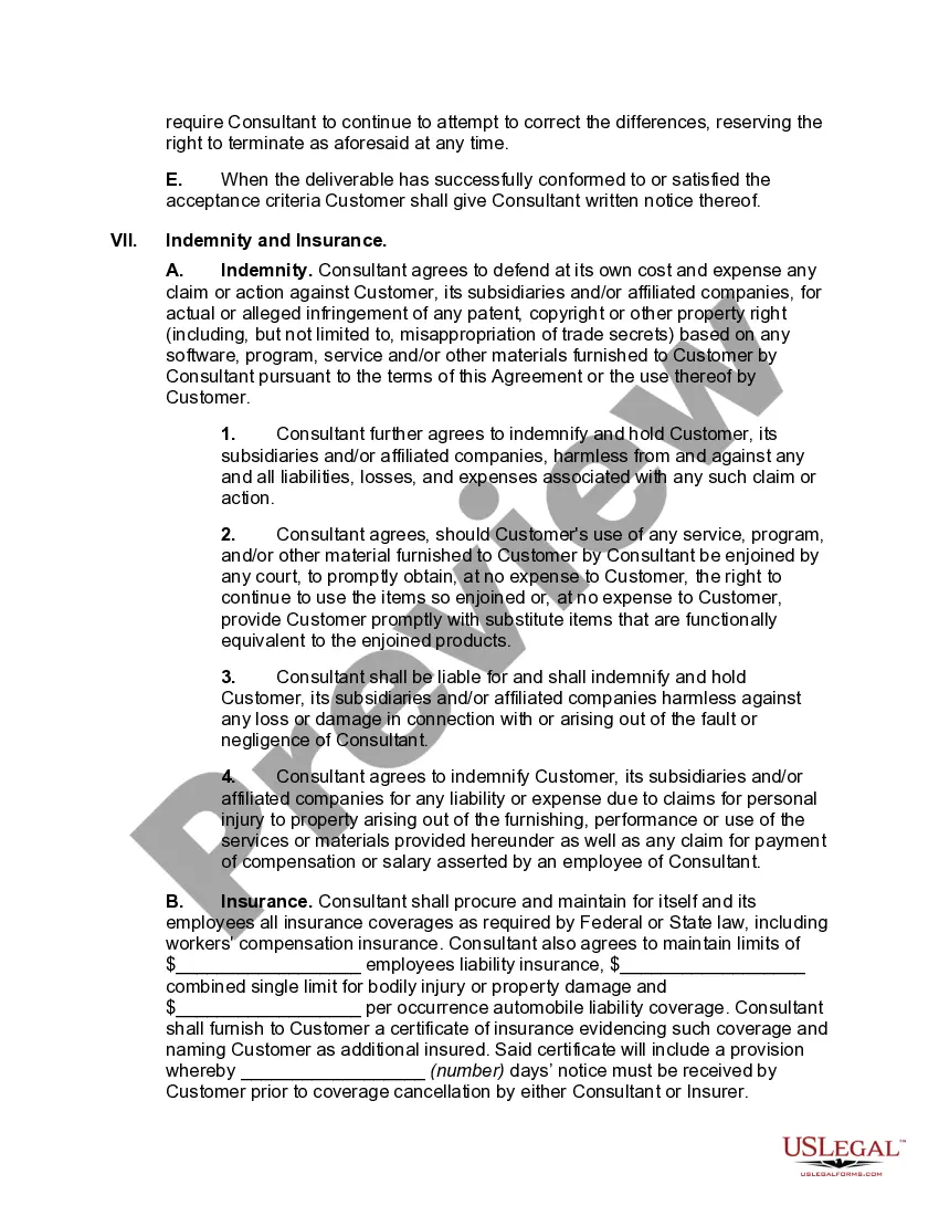 Get Customer Oriented Standard Agreement for Consulting Services Preview Customer Oriented Standard Agreement for Consulting Services