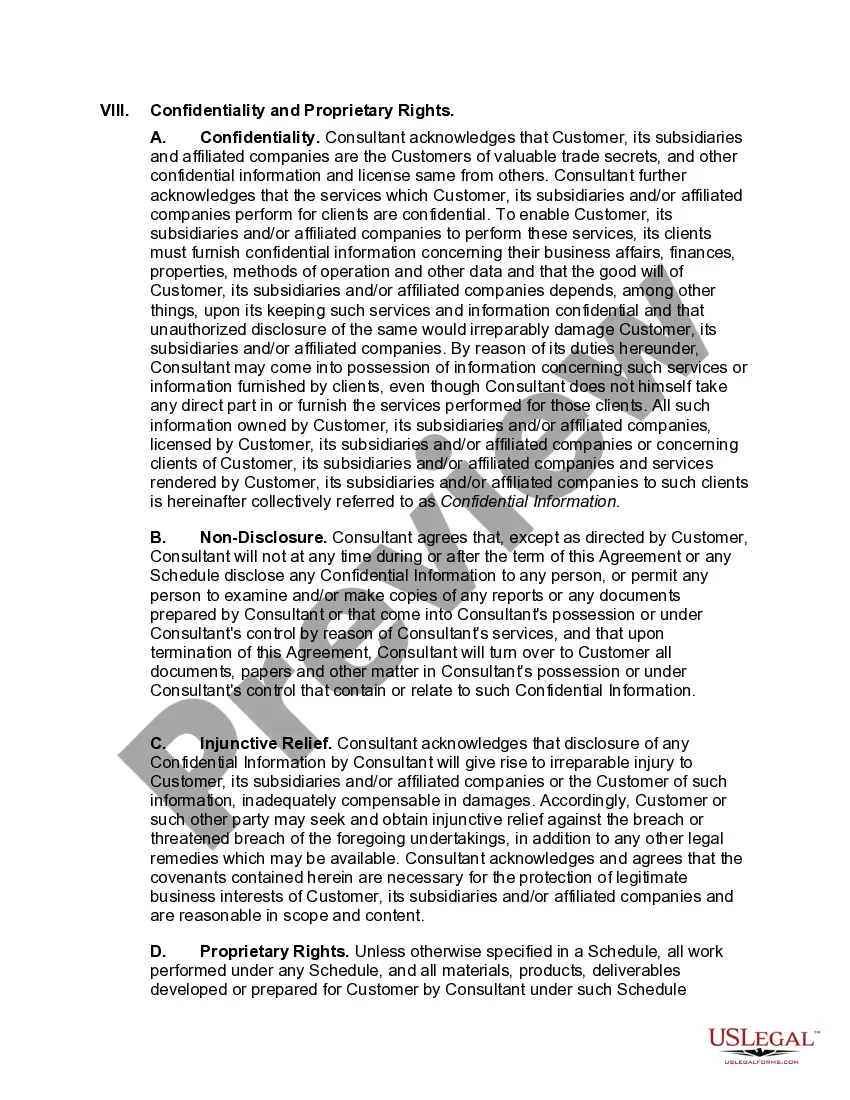 Get Customer Oriented Standard Agreement for Consulting Services Preview Customer Oriented Standard Agreement for Consulting Services