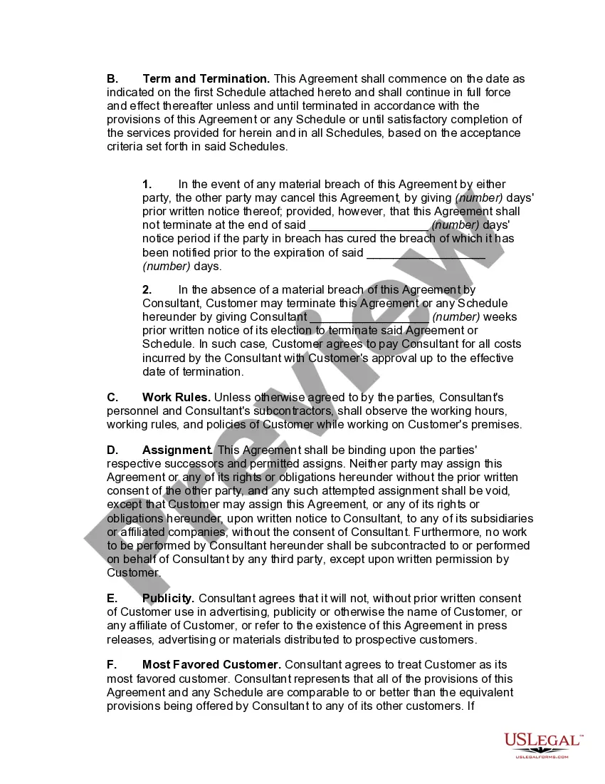 Get Customer Oriented Standard Agreement for Consulting Services Preview Customer Oriented Standard Agreement for Consulting Services