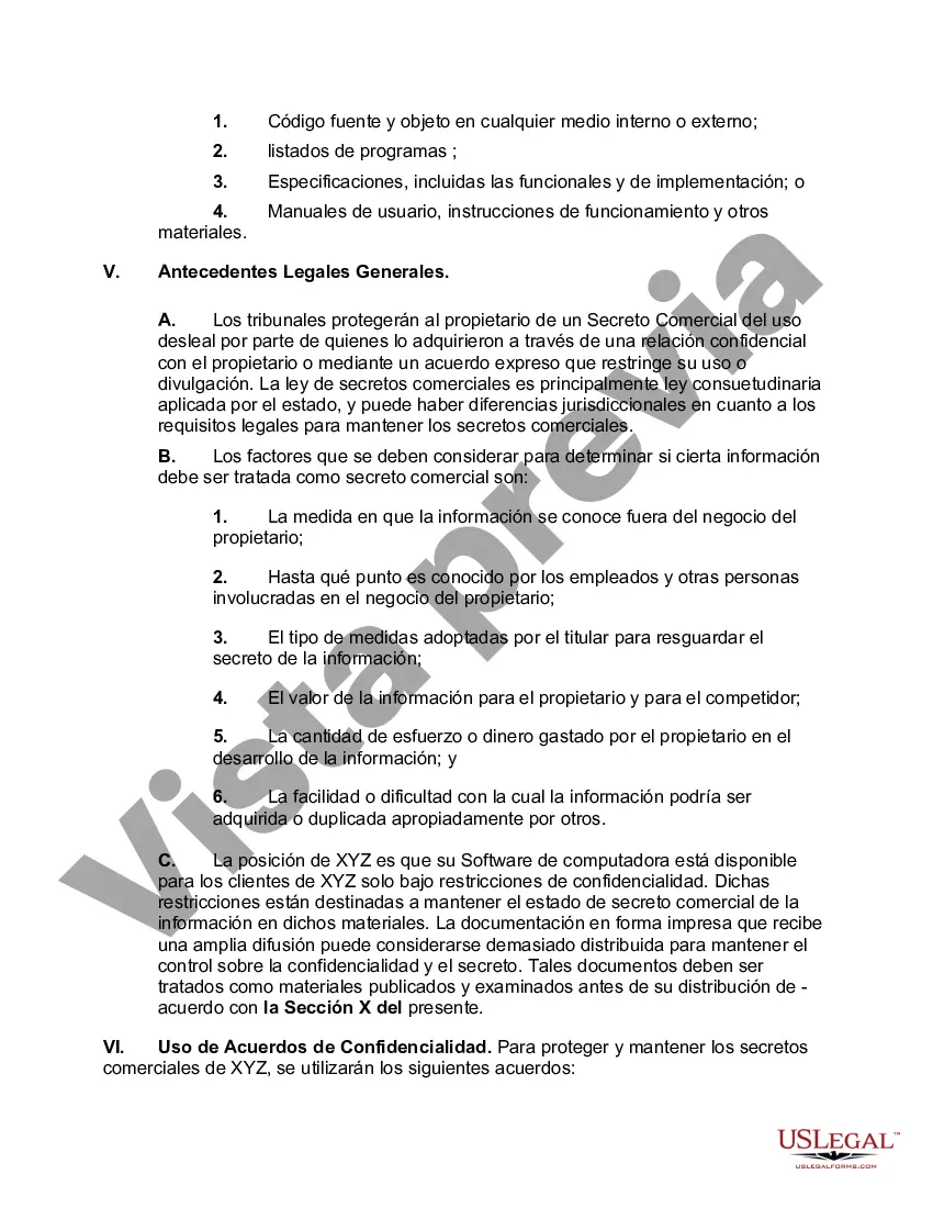 Preview Manual de Políticas de Secretos Comerciales con Empleados, Consultores y Licenciatarios