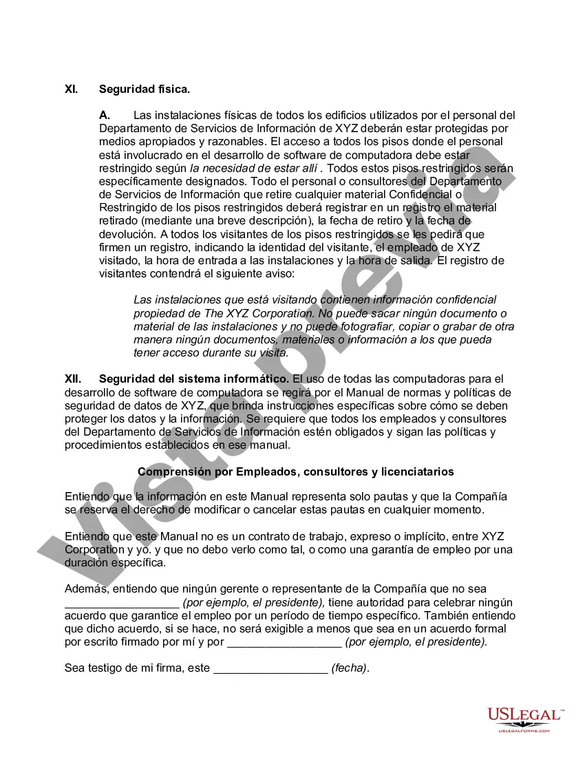 Preview Manual de Políticas de Secretos Comerciales con Empleados, Consultores y Licenciatarios