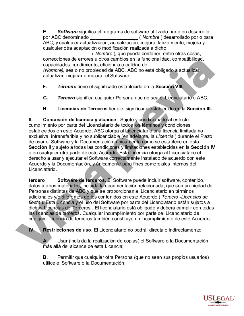 Preview Acuerdo de licencia de software Click-Wrap