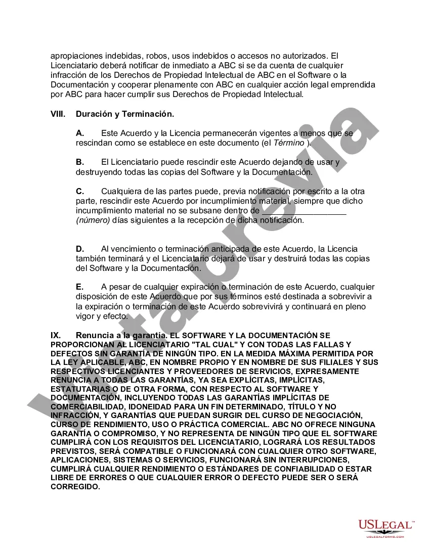 Preview Acuerdo de licencia de software Click-Wrap