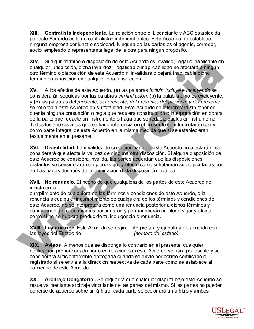 Preview Acuerdo de licencia de software Click-Wrap