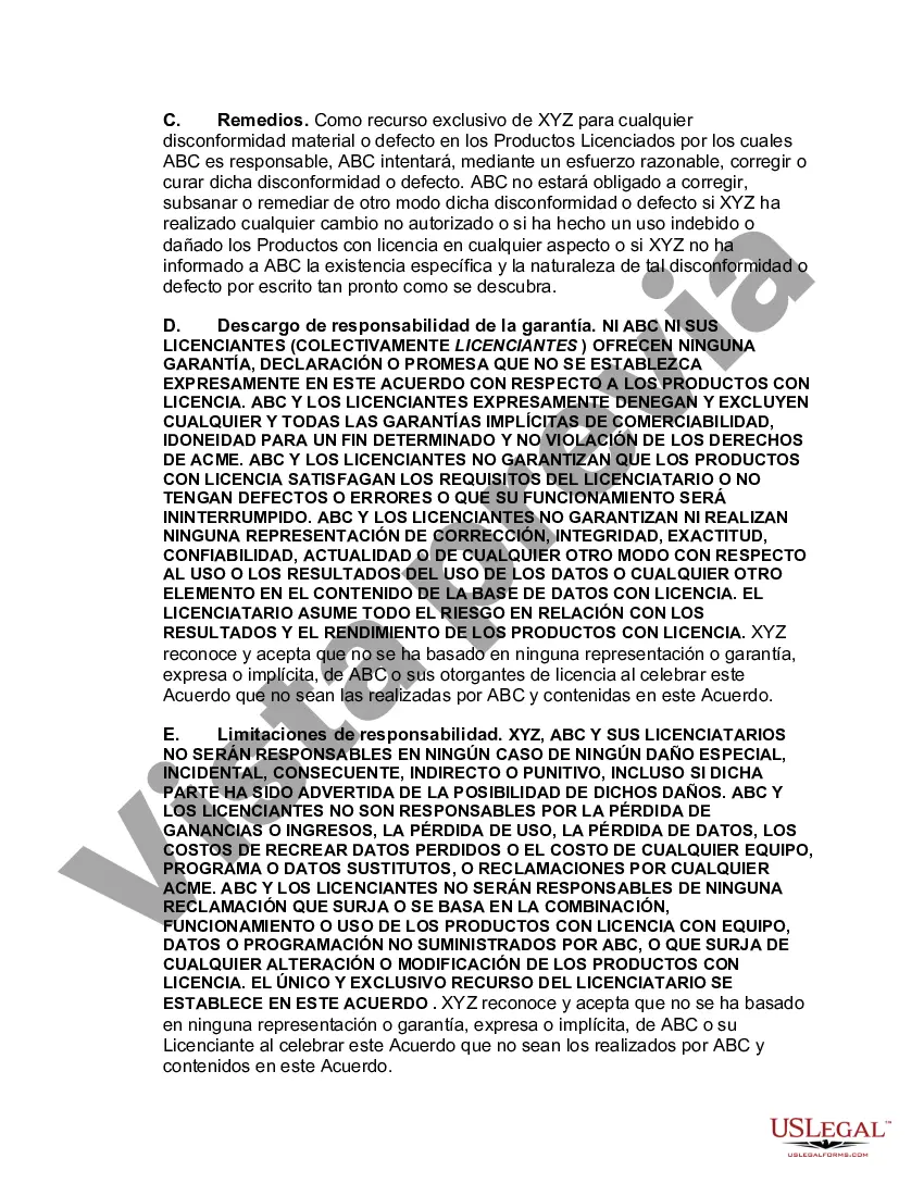 Preview Acuerdo de licencia de software que involucra a terceros