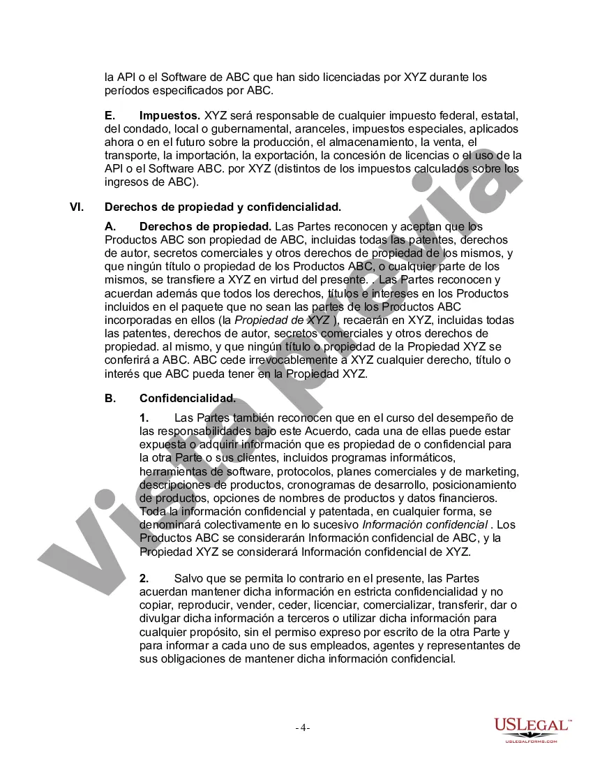 Preview Acuerdo de distribución y licencia de software