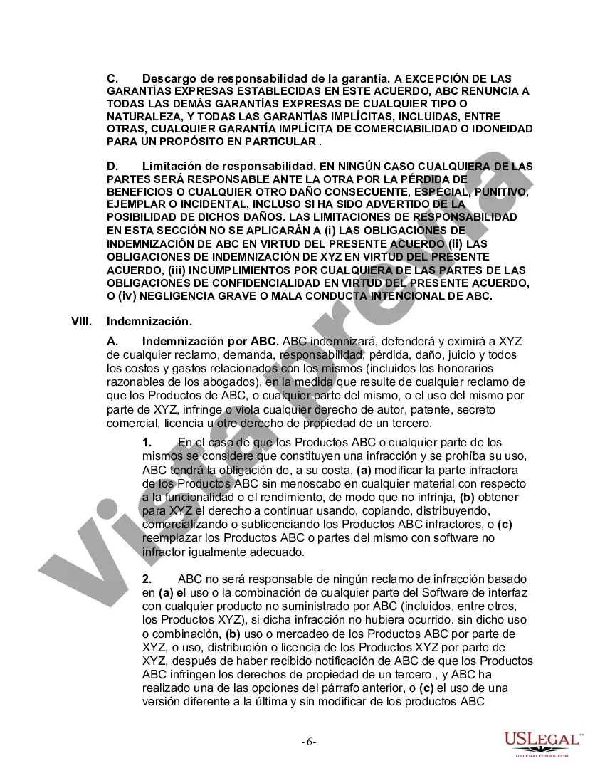 Preview Acuerdo de distribución y licencia de software