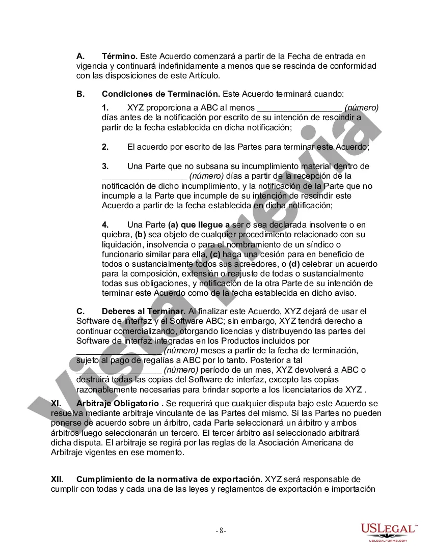 Preview Acuerdo de distribución y licencia de software