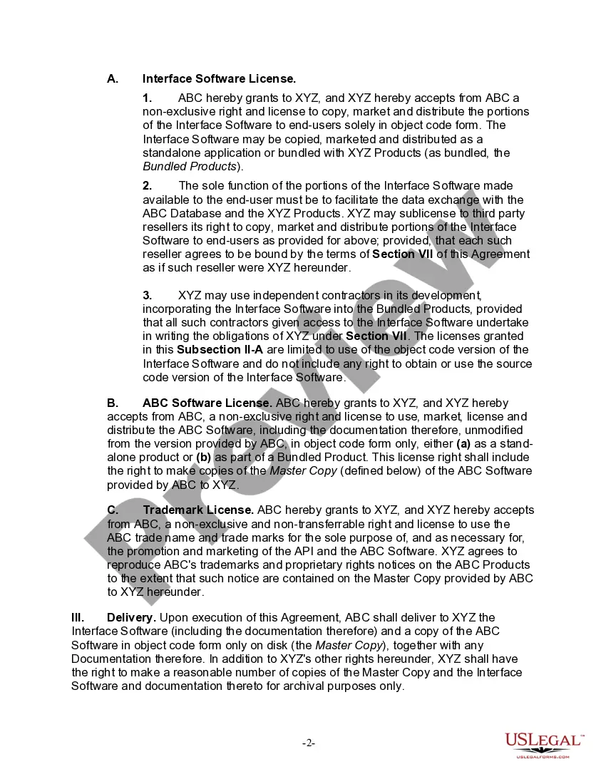 Get Software License and Distribution Agreement Preview Software License and Distribution Agreement