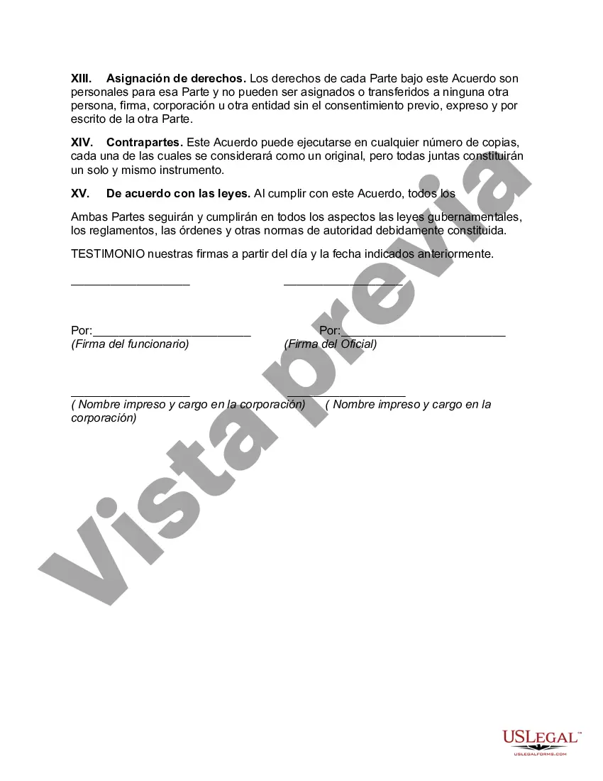 Preview Contrato con Consultor de Servicios de Planificación, Organización y Dirección de Empresas