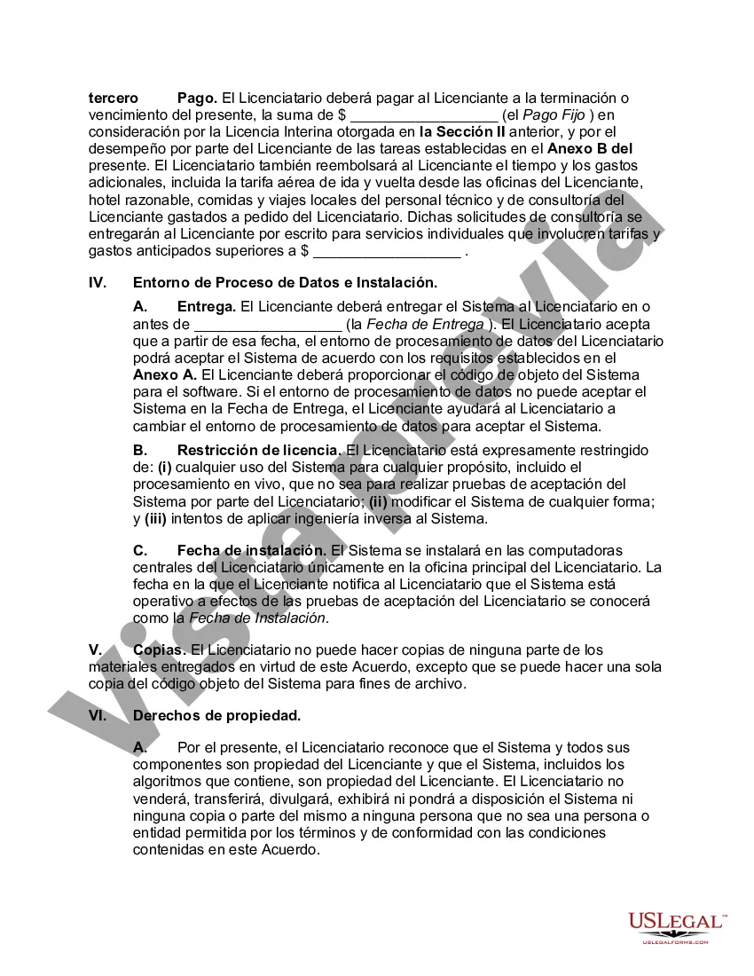 Preview Acuerdo de licencia provisional