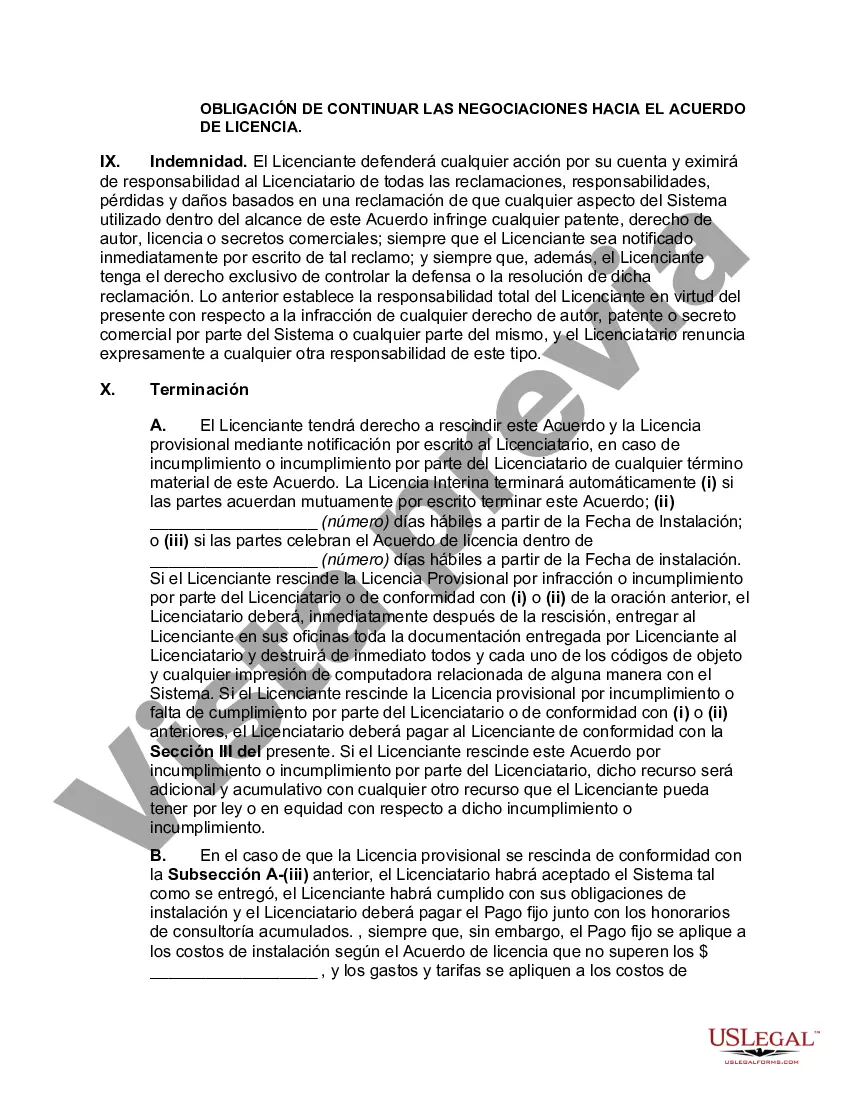 Preview Acuerdo de licencia provisional