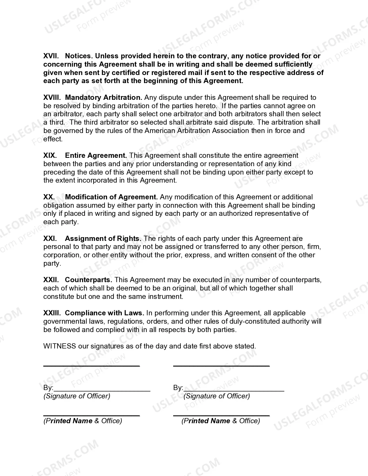 Preview Interim License Agreement