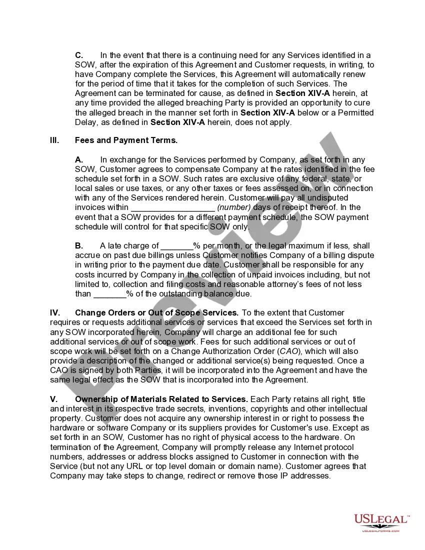 Get Information Technology Service Agreement Preview Information Technology Service Agreement