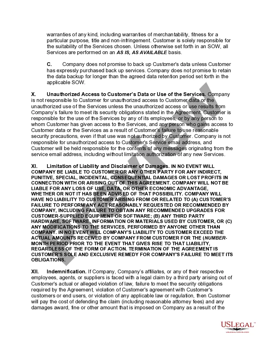 Get Information Technology Service Agreement Preview Information Technology Service Agreement