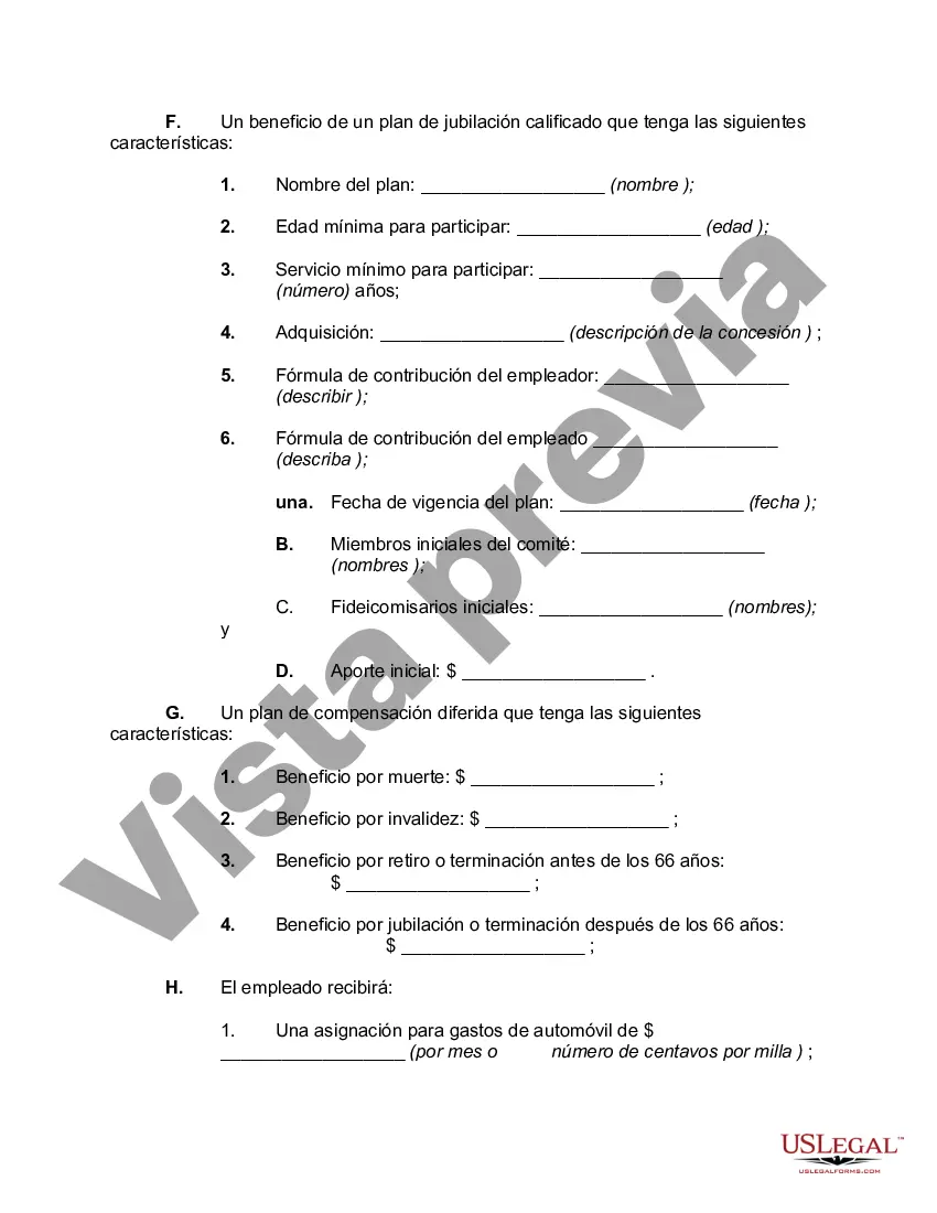 Preview Modelo General de Contrato de Trabajo para Corporación Profesional