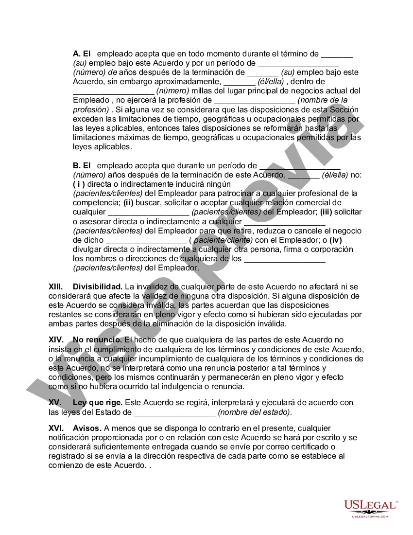 Preview Modelo General de Contrato de Trabajo para Corporación Profesional