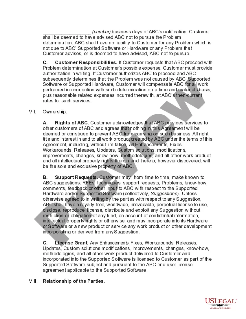 Get Software and Hardware Maintenance and Technical Support Agreement Preview Software and Hardware Maintenance and Technical Support Agreement