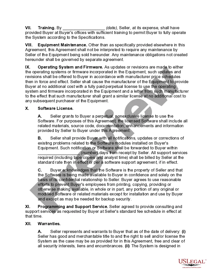 Get Checklist for Hardware Purchase Agreement Preview Checklist for Hardware Purchase Agreement