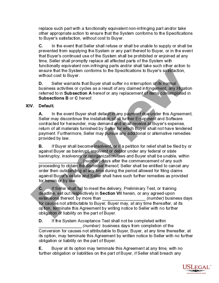 Get Checklist for Hardware Purchase Agreement Preview Checklist for Hardware Purchase Agreement