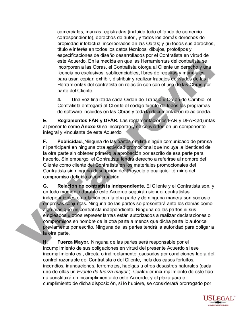 Preview Acuerdo de servicios de integración de sistemas