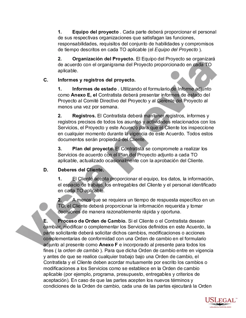 Preview Acuerdo de servicios de integración de sistemas