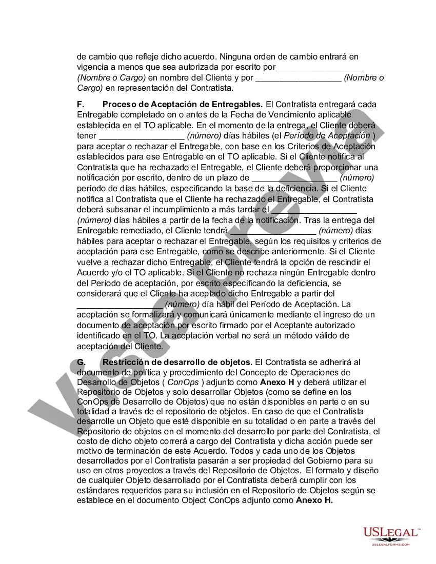 Preview Acuerdo de servicios de integración de sistemas