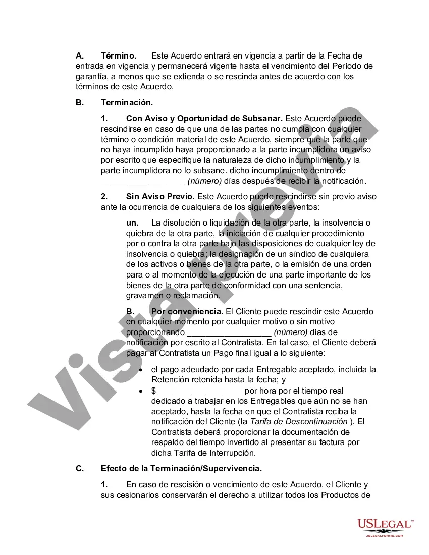 Preview Acuerdo de servicios de integración de sistemas