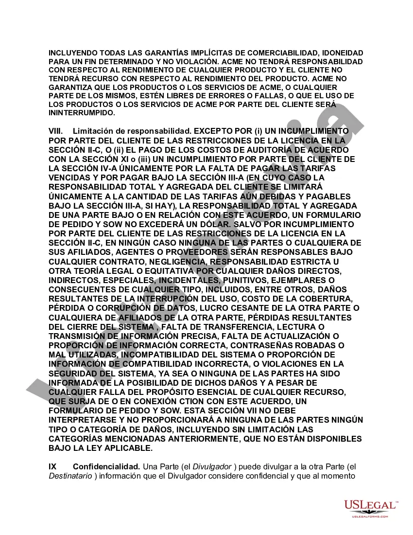 Preview Licencia maestra de software y contrato de servicio