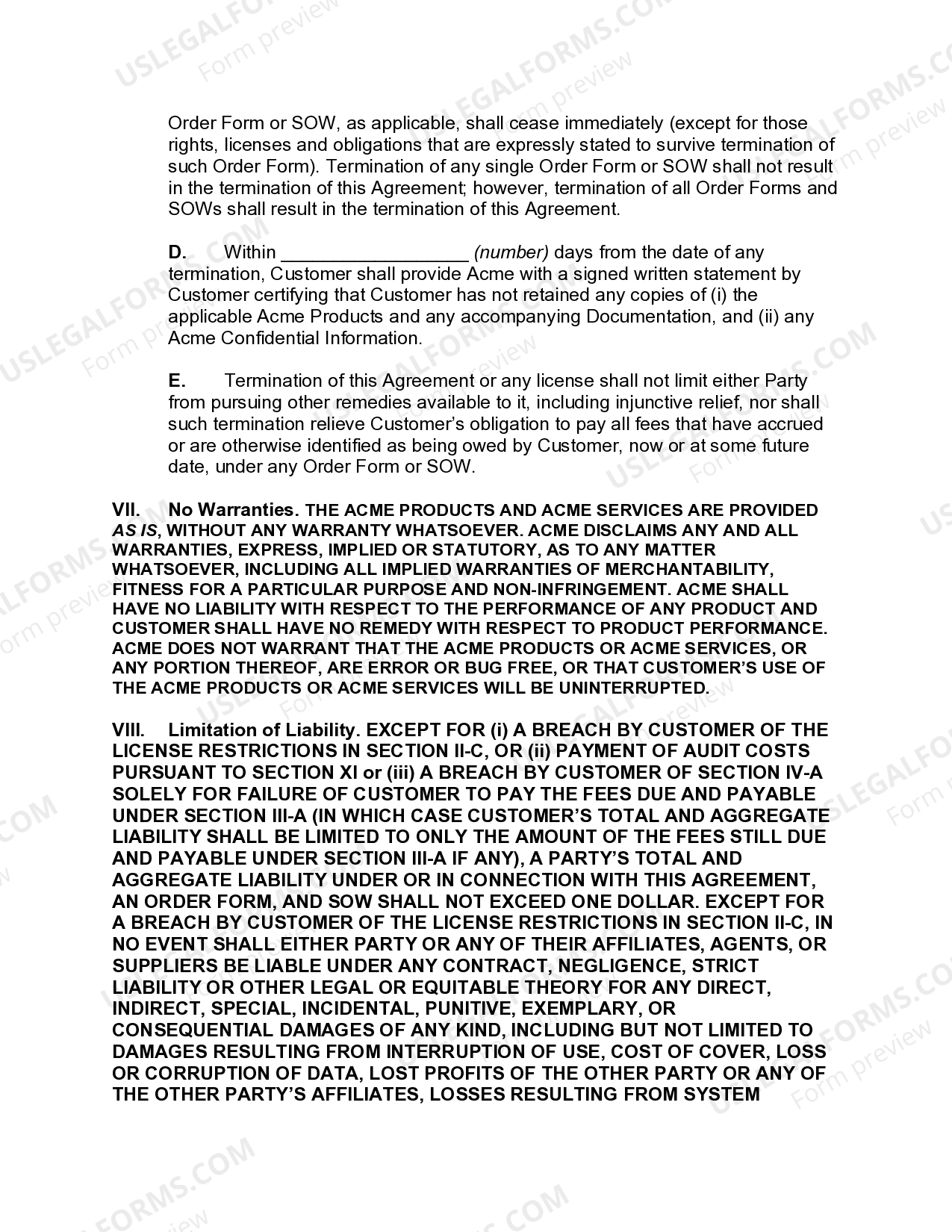 Utah Master Software License and Service Agreement US Legal Forms