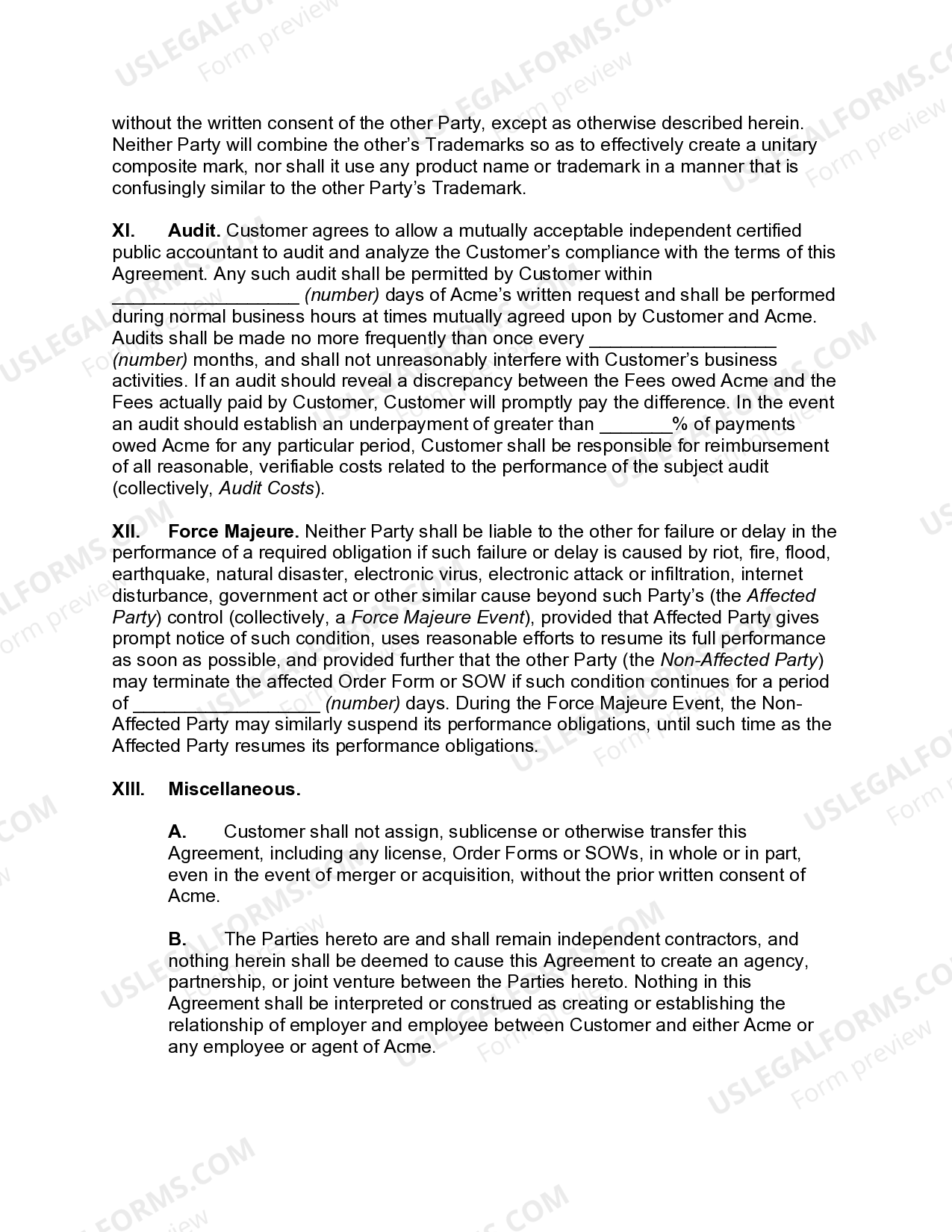 Texas Master Software License And Service Agreement US Legal Forms