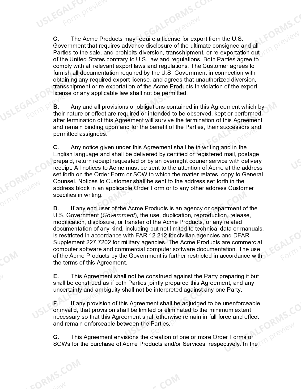Utah Master Software License And Service Agreement US Legal Forms
