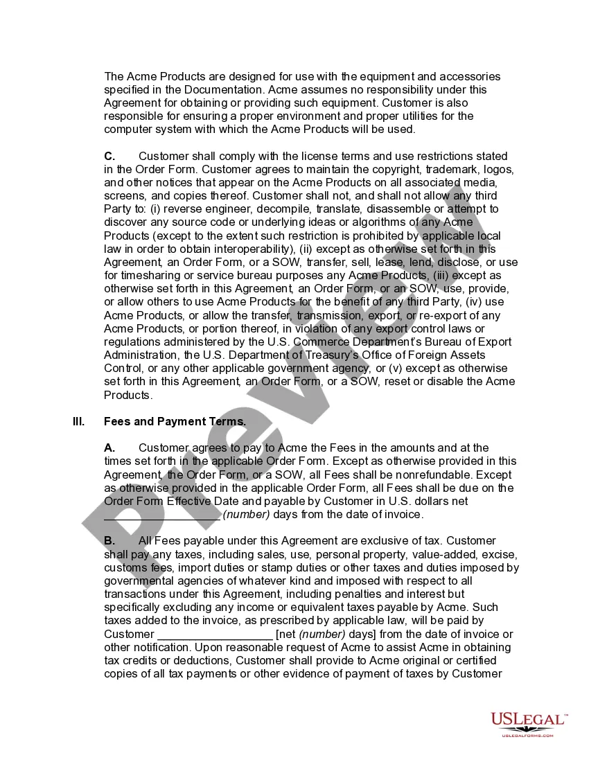 Get Master Software License and Service Agreement Preview Master Software License and Service Agreement
