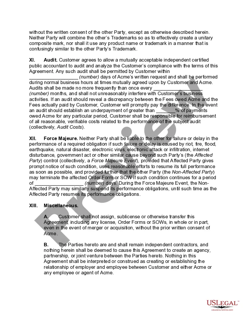 Get Master Software License and Service Agreement Preview Master Software License and Service Agreement