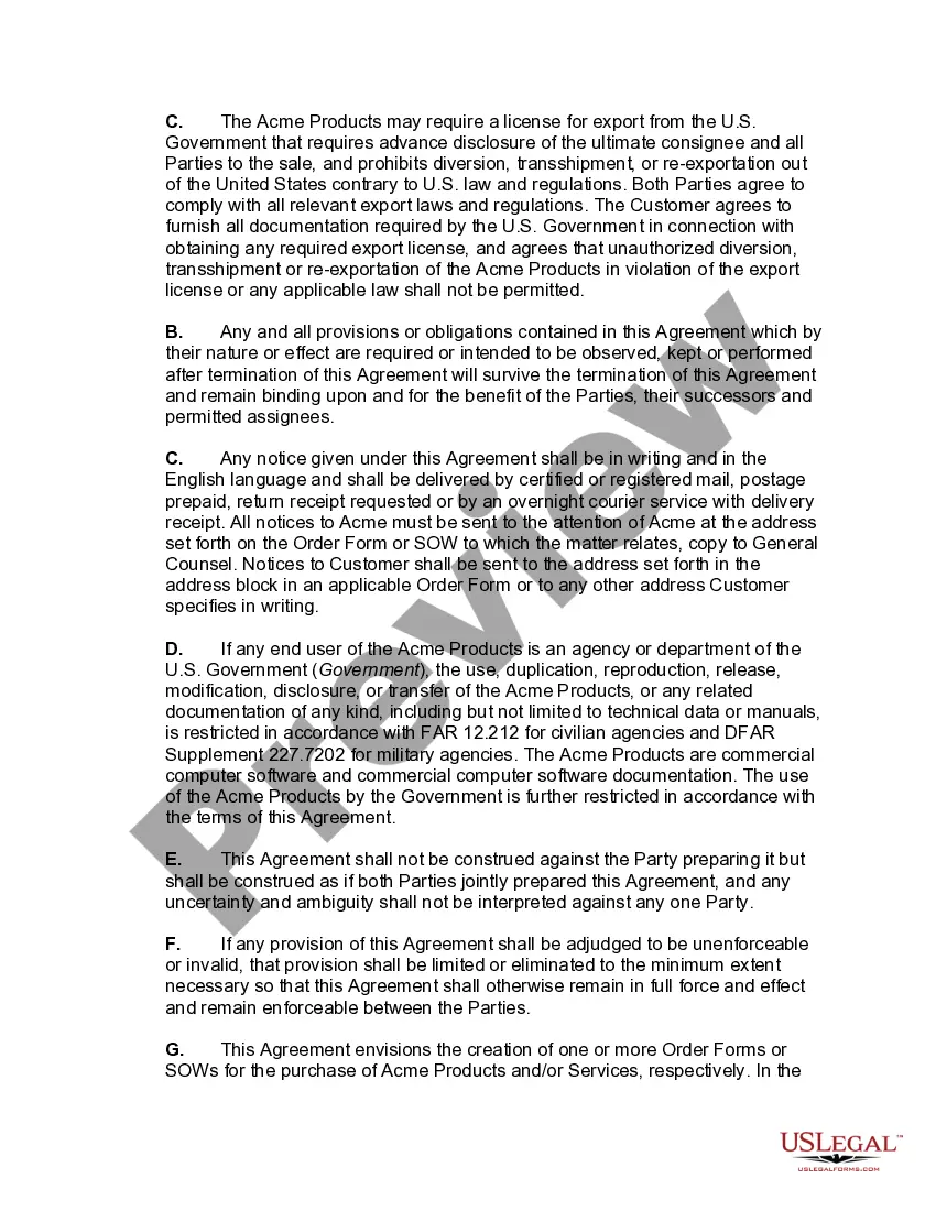 Get Master Software License and Service Agreement Preview Master Software License and Service Agreement