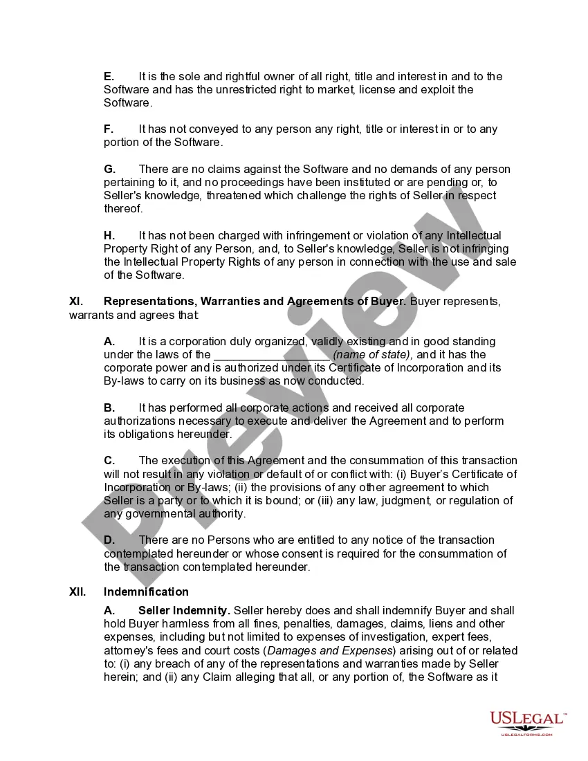 Get Software Sales Agreement Preview Software Sales Agreement