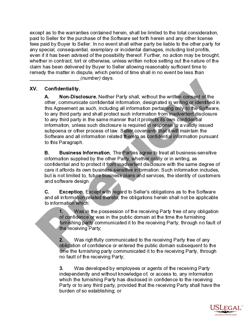Get Software Sales Agreement Preview Software Sales Agreement