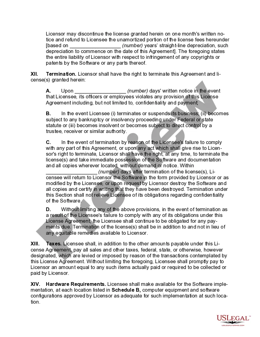 Preview Perpetual Nontransferable Nonexclusive Vendor-Oriented Software License Agreement