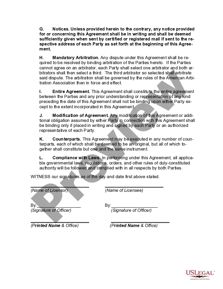 Preview Perpetual Nontransferable Nonexclusive Vendor-Oriented Software License Agreement